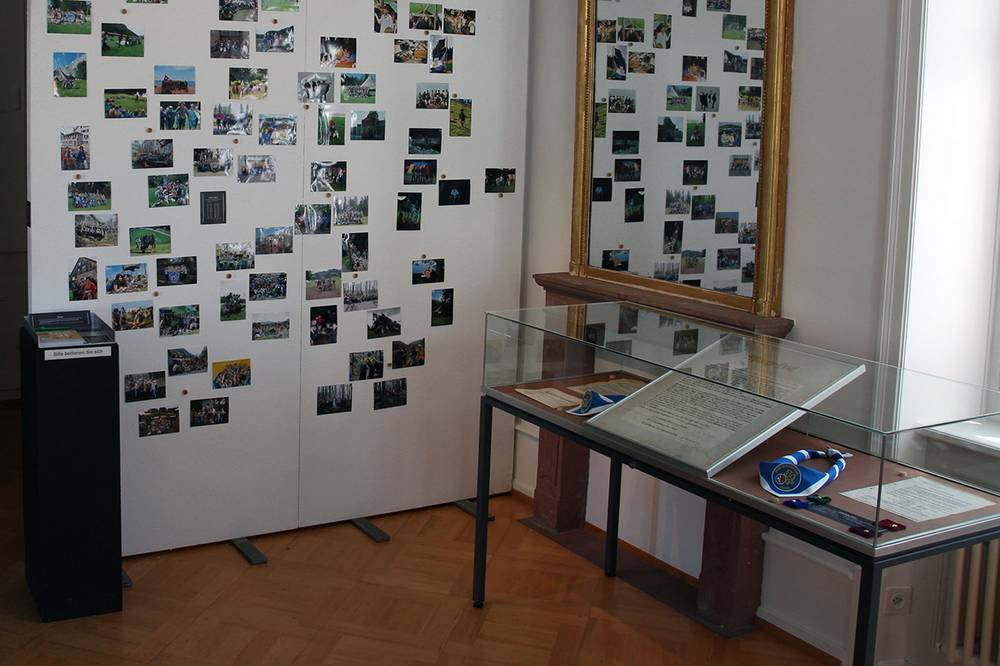 Fotowand im Kabinettraum